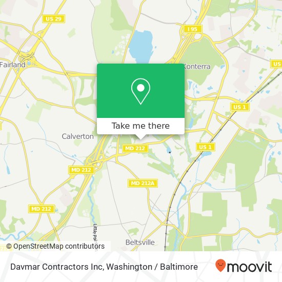 Mapa de Davmar Contractors Inc