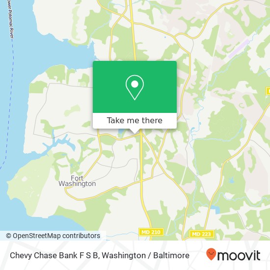 Chevy Chase Bank F S B map