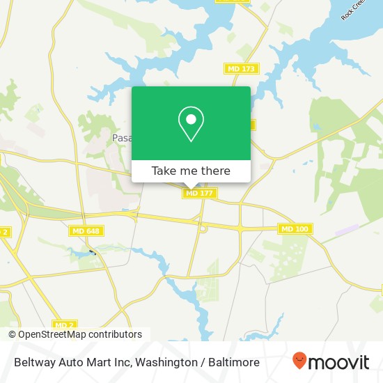 Mapa de Beltway Auto Mart Inc