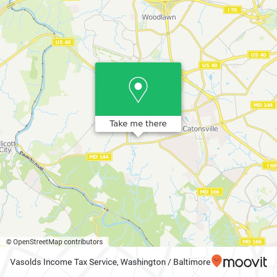 Mapa de Vasolds Income Tax Service