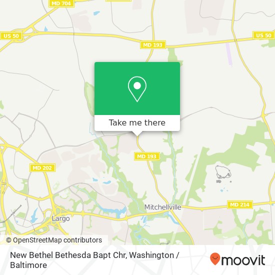 Mapa de New Bethel Bethesda Bapt Chr