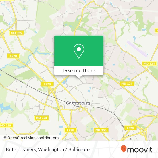 Brite Cleaners map