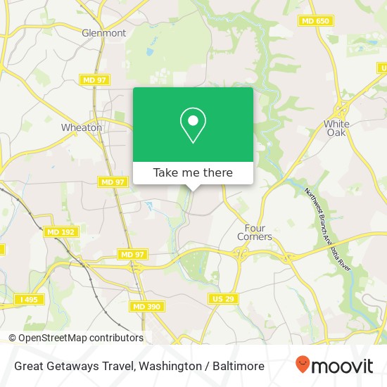 Great Getaways Travel map