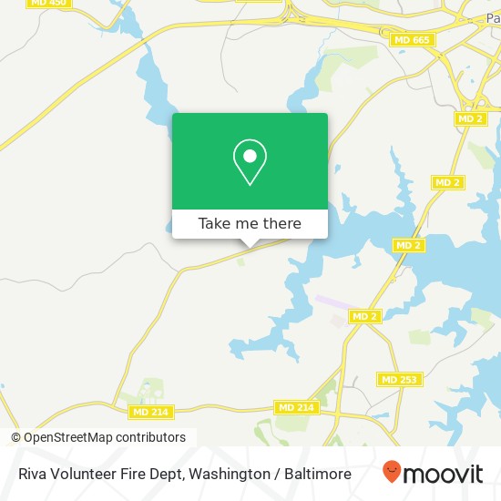 Riva Volunteer Fire Dept map