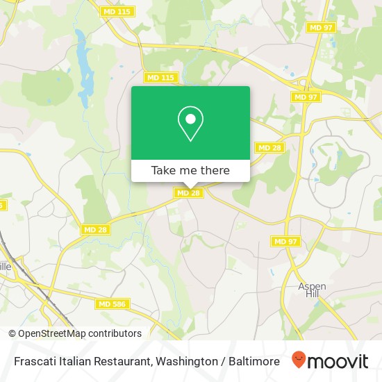 Mapa de Frascati Italian Restaurant