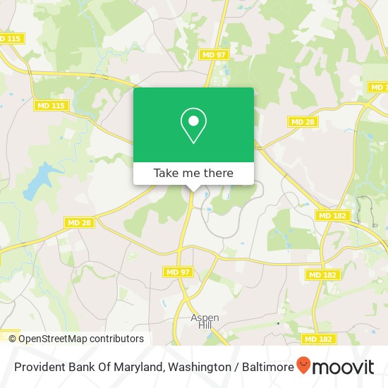 Provident Bank Of Maryland map