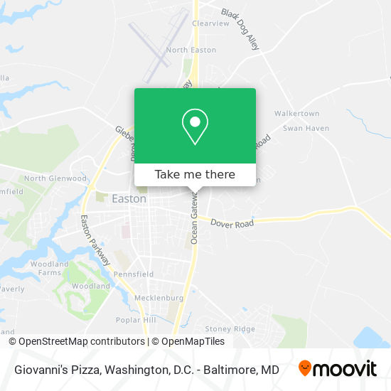 Giovanni's Pizza map