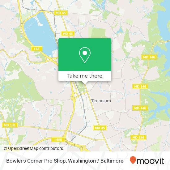 Mapa de Bowler's Corner Pro Shop