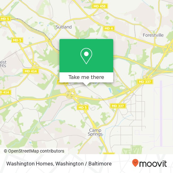 Mapa de Washington Homes