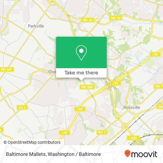 Baltimore Mallets map