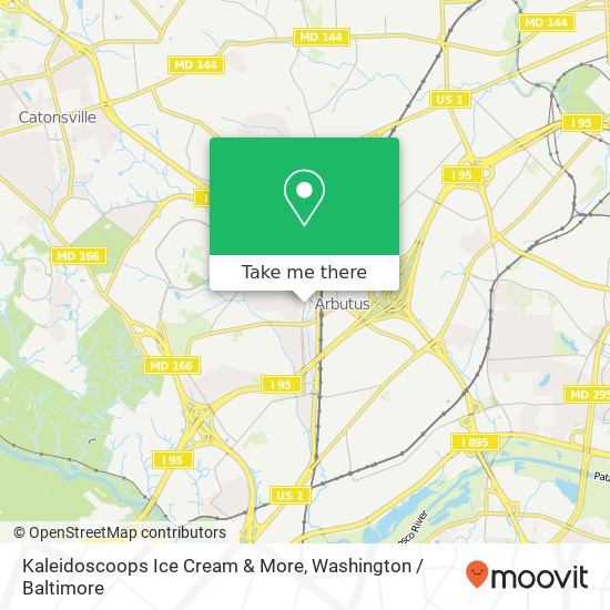 Mapa de Kaleidoscoops Ice Cream & More