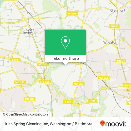 Irish Spring Cleaning Inc map