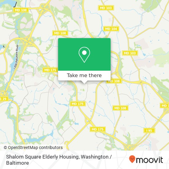 Shalom Square Elderly Housing map