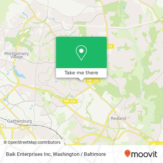 Baik Enterprises Inc map