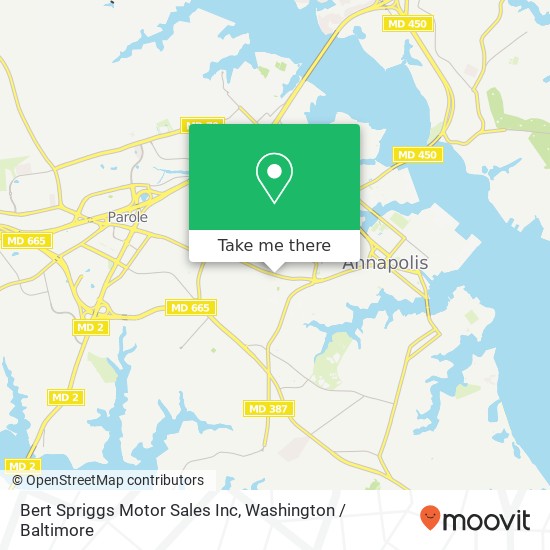 Bert Spriggs Motor Sales Inc map