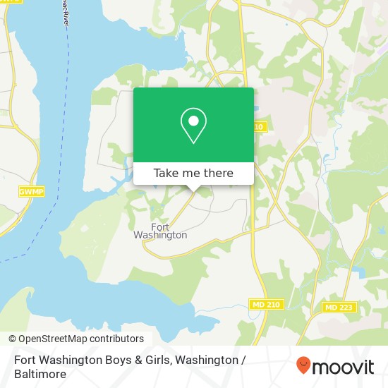 Mapa de Fort Washington Boys & Girls