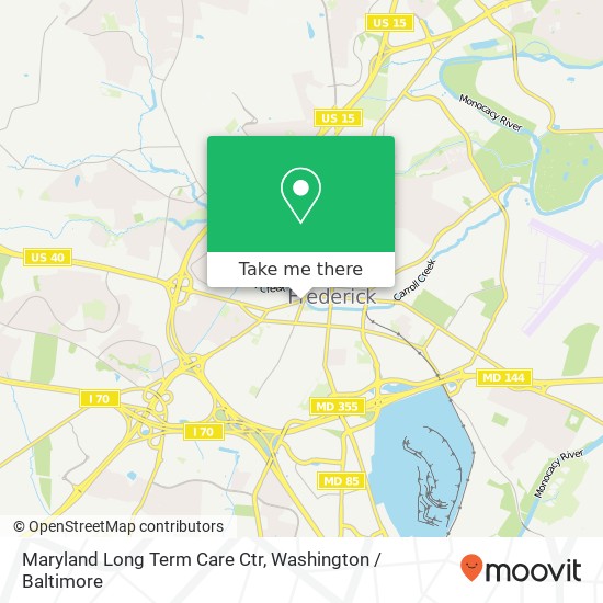 Maryland Long Term Care Ctr map