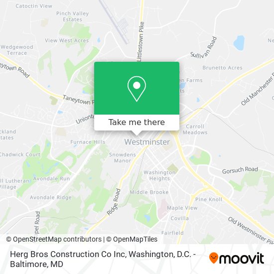 Mapa de Herg Bros Construction Co Inc