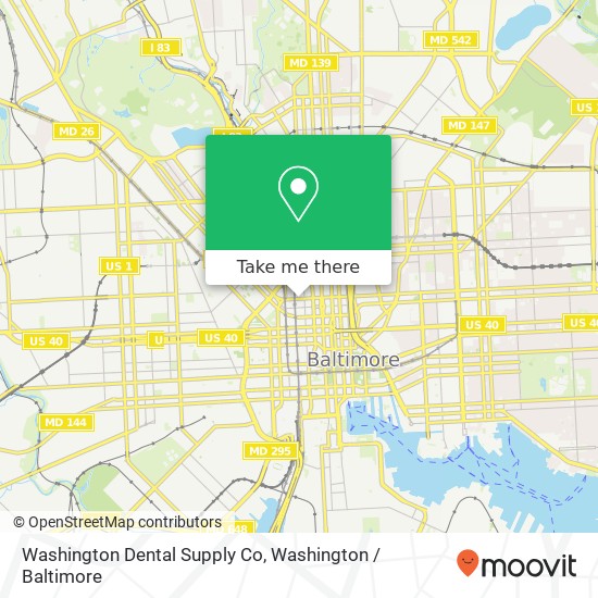 Washington Dental Supply Co map