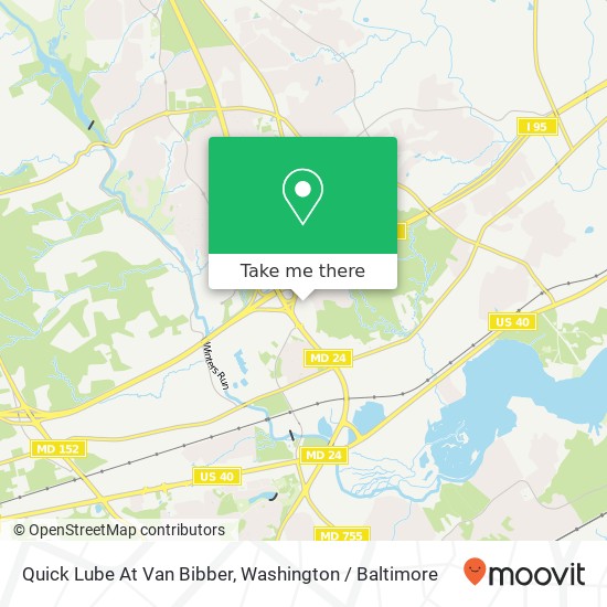 Mapa de Quick Lube At Van Bibber