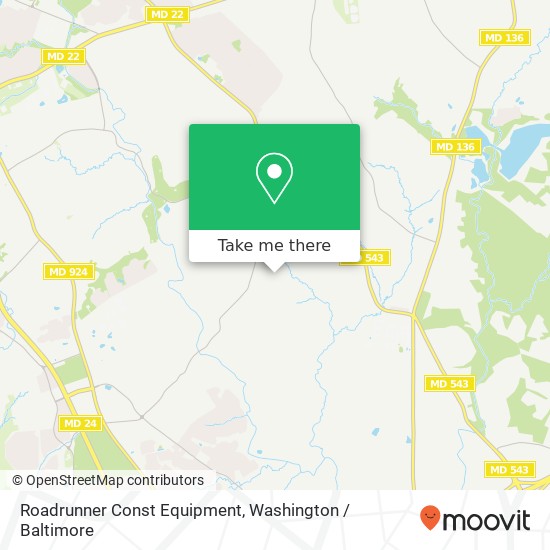 Mapa de Roadrunner Const Equipment
