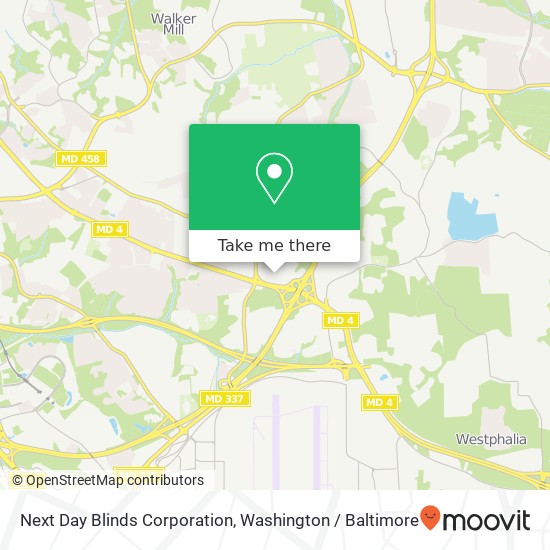 Next Day Blinds Corporation map