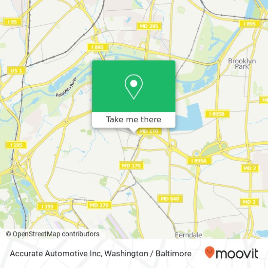 Mapa de Accurate Automotive Inc