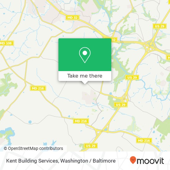 Kent Building Services map