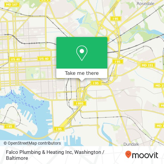 Mapa de Falco Plumbing & Heating Inc