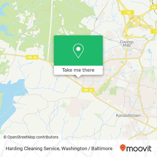 Harding Cleaning Service map