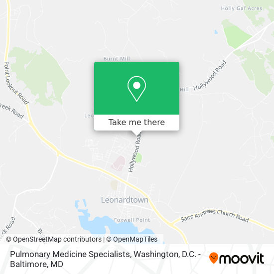 Pulmonary Medicine Specialists map