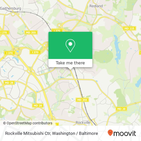 Rockville Mitsubishi Ctr map