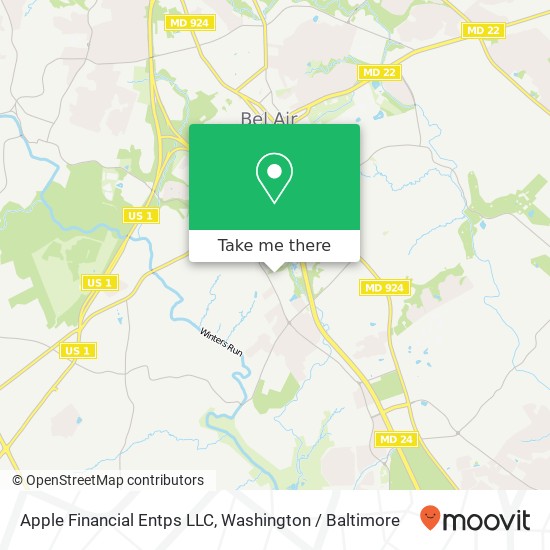 Mapa de Apple Financial Entps LLC