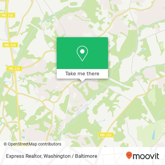 Express Realtor map