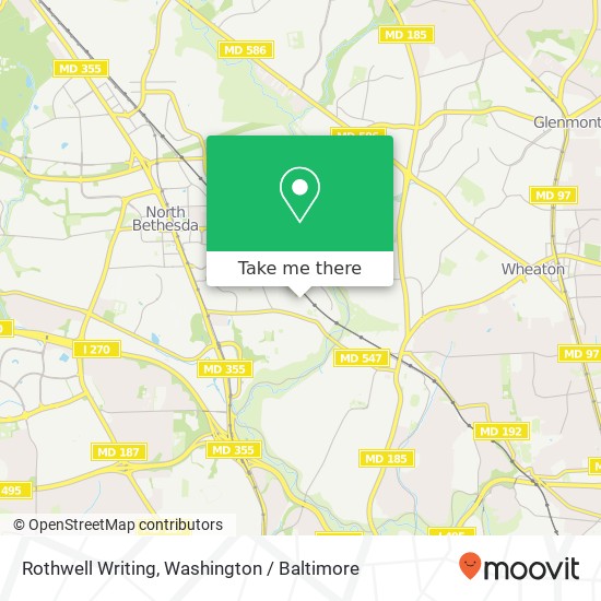 Rothwell Writing map