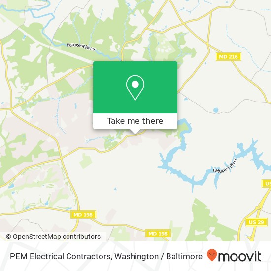 Mapa de PEM Electrical Contractors