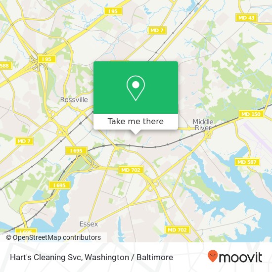 Hart's Cleaning Svc map
