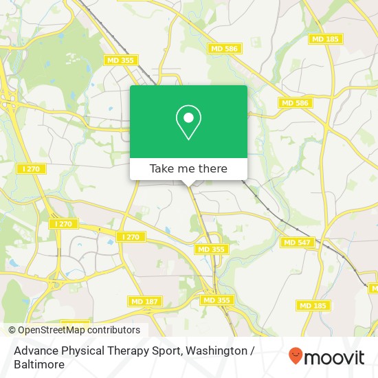 Advance Physical Therapy Sport map