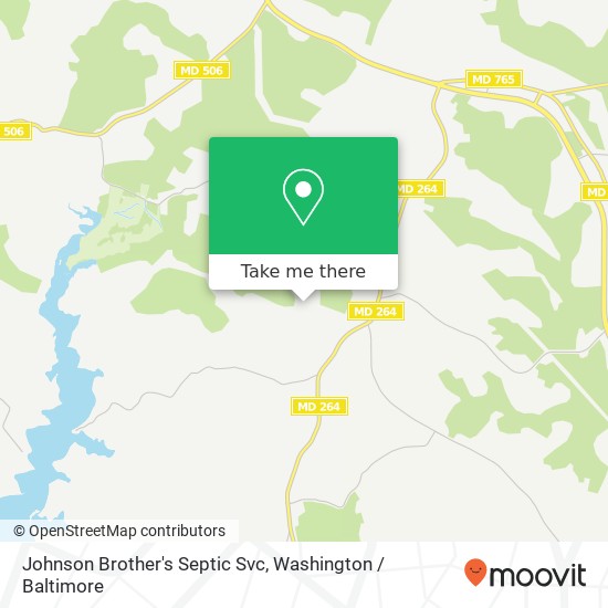 Johnson Brother's Septic Svc map