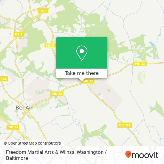 Freedom Martial Arts & Wllnss map