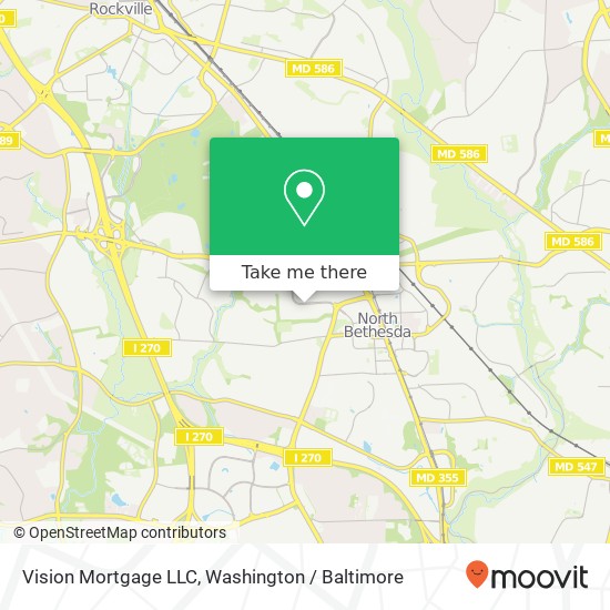 Mapa de Vision Mortgage LLC