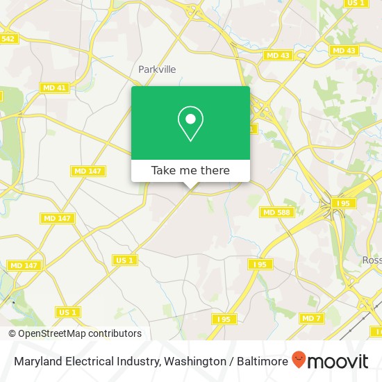 Maryland Electrical Industry map