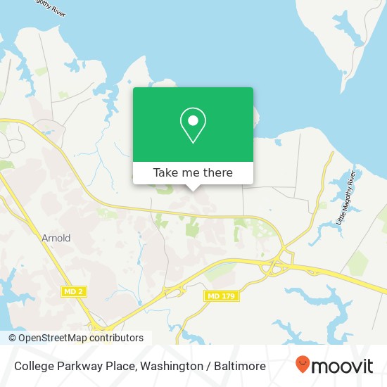 Mapa de College Parkway Place