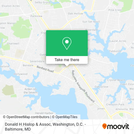 Donald H Hislop & Assoc map