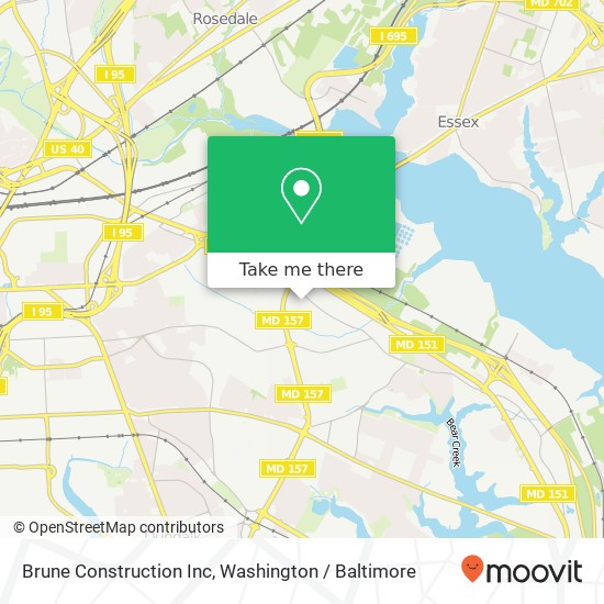 Brune Construction Inc map