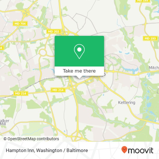 Hampton Inn map