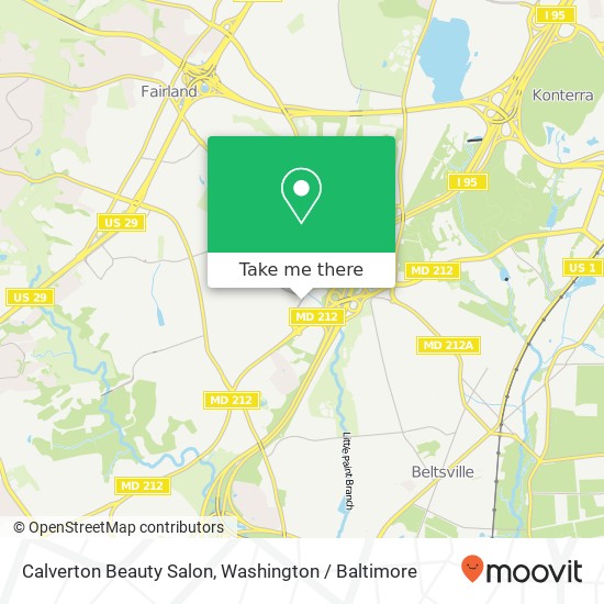 Calverton Beauty Salon map