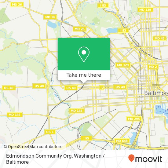 Edmondson Community Org map