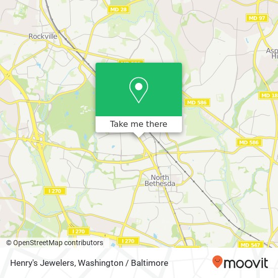 Henry's Jewelers map