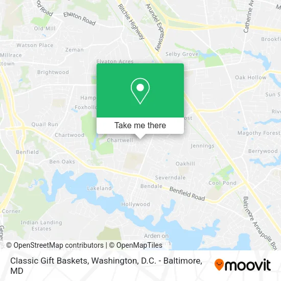 Classic Gift Baskets map